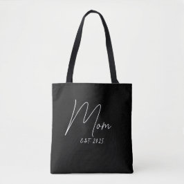 Mom Established New Mom Gift Tote Bag Tygkasse