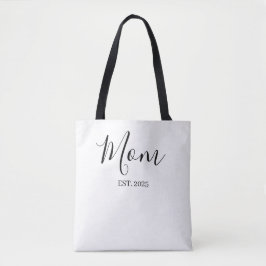 Mom Established New Mom Minimalist Gift Tygkasse