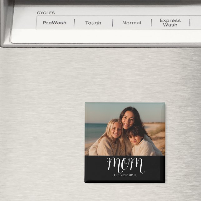 Mom Established Photo Gift Magnet (Skapare uppladdad)