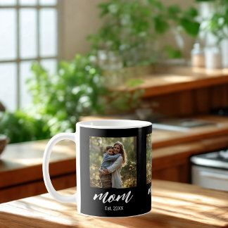 Mom Established Photo Mother's Day Kaffemugg