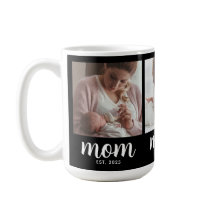 Mom Established Script Black 3 Photo Coffe Coffee