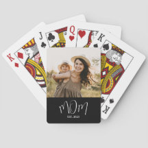 Mom Established Script Black Photo