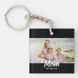 Mom Established Script Photo Custom Date
