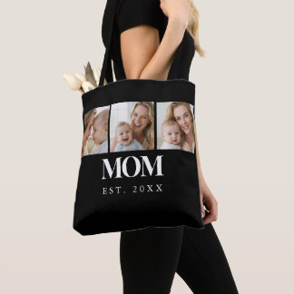 MOM Established Vit Typografi 3 Foto Tygkasse