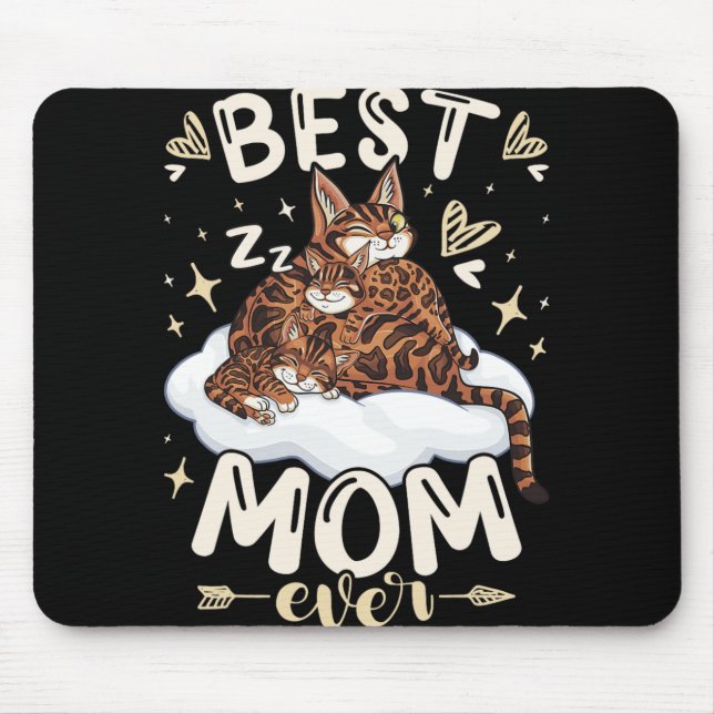 Mom Ever, Bengal Cat 2 Kittens, Mother's Day, Moth Musmatta (Framsidan)