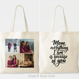 Mom Everything I Am Brush Script 4 Photo Tygkasse