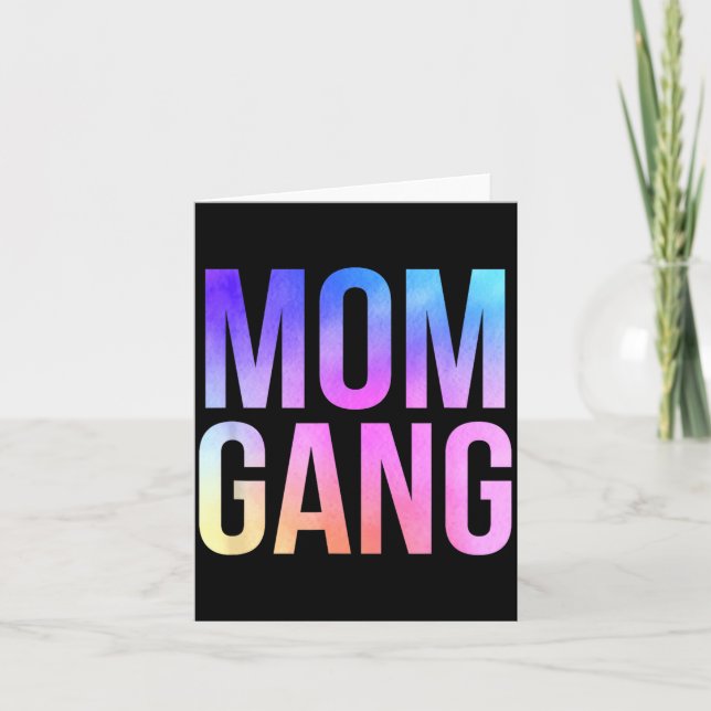Mom Gang Funny Mom New Mom  Kort (Framsida)