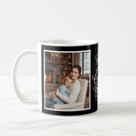 Mom Greatest Blessing Heartfelt 2 Photo Black Kaffemugg