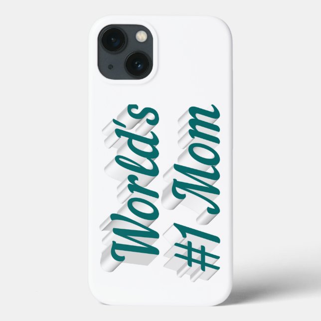 Mom green text  iPhone case (Baksida)