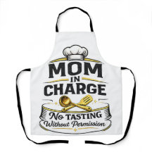 Mom In Charge Funny Kitchen Boss Gift  
