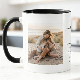 Mom Is a Verb Family 2 Photo Mother Keepsake Mugg