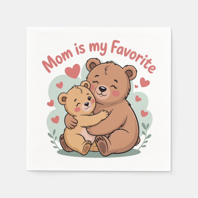 Mom Is My Favorite Pappersservett (Framsidan)