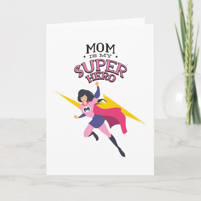 Mom is my superhero kort (Framsida)