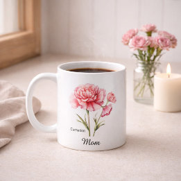 Mom January Birth Flower Kaffemugg