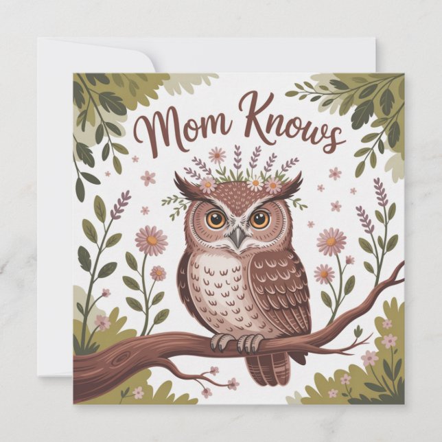 Mom Knows Inbjudningar (Framsida)