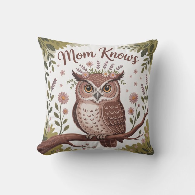 Mom Knows Kudde (Framsida)