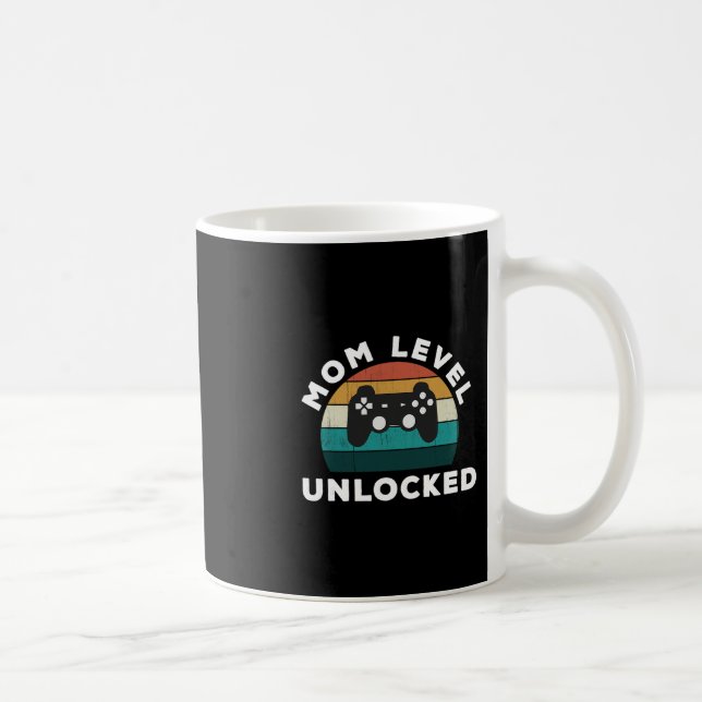 Mom Level Unlocked Game Lover Gamer Ny  Kaffemugg (Höger)