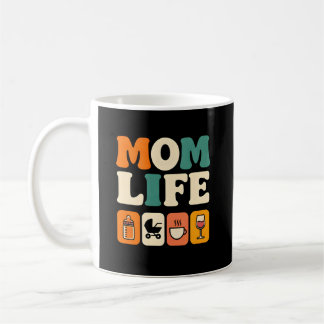 Mom Life - Cute Motherhood Graphic for Busy Moms Kaffemugg