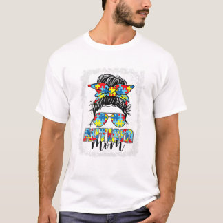 Mom Life Messy Bun Sunglasses T Shirt
