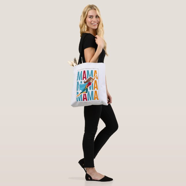 Mom Lifee Tote Bag Fun Quote Design  Tygkasse (På modell)