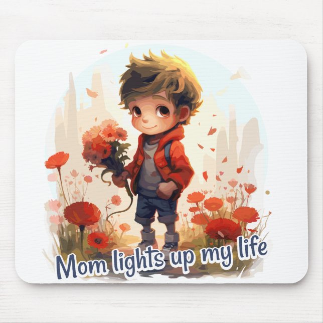 Mom lights up my life musmatta (Framsidan)