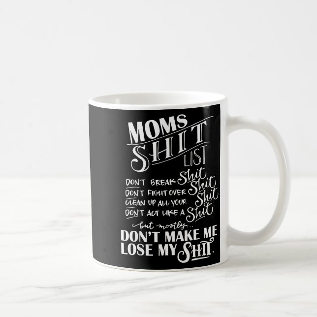 Mom List Momlife Funny Mom Mothers Day  Kaffemugg (Höger)