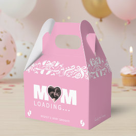 Mom Loading Photo Ultrasound Pink Baby Shower Presentaskar