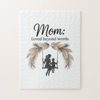 Mom Loved Beyond Words Pussel