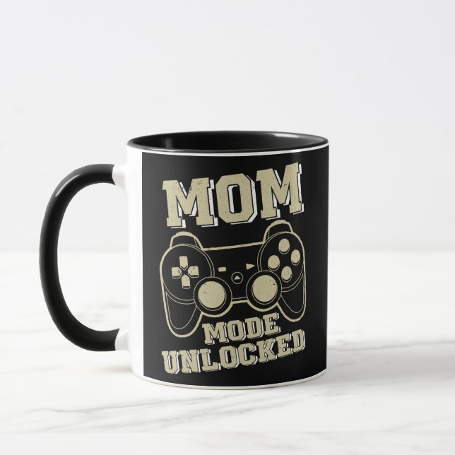 Mom Mode Unlocked Best Gamer Mom Son Video Game Mugg (Vänster)