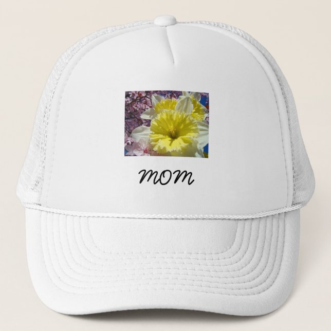MOM mössor Narcissblommor Blommig Truckerhatt Keps (Framsida)