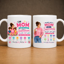 Mom Mug Design PNG | Super Mom Kaffe Mugg Design |