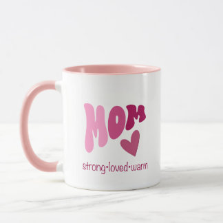 Mom mug heart mugg