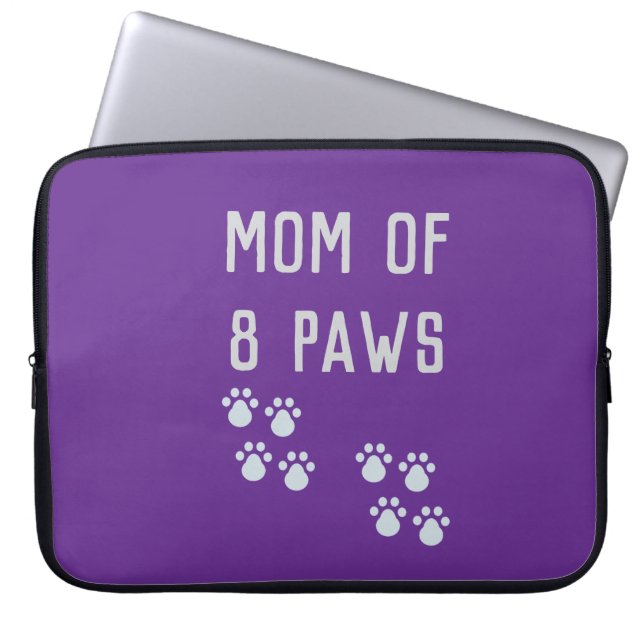 Mom of 8 paws laptop fodral (Framsidan)