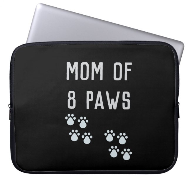Mom of 8 paws laptop fodral (Framsidan)