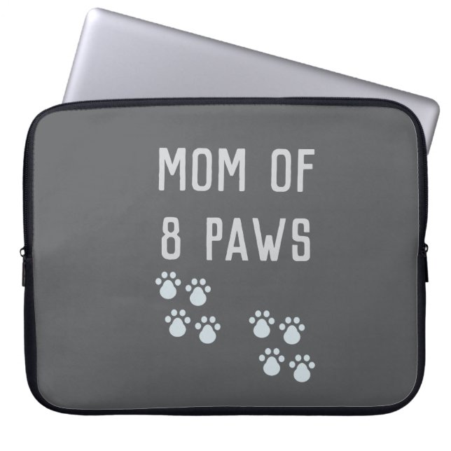 Mom of 8 paws laptop fodral (Framsidan)