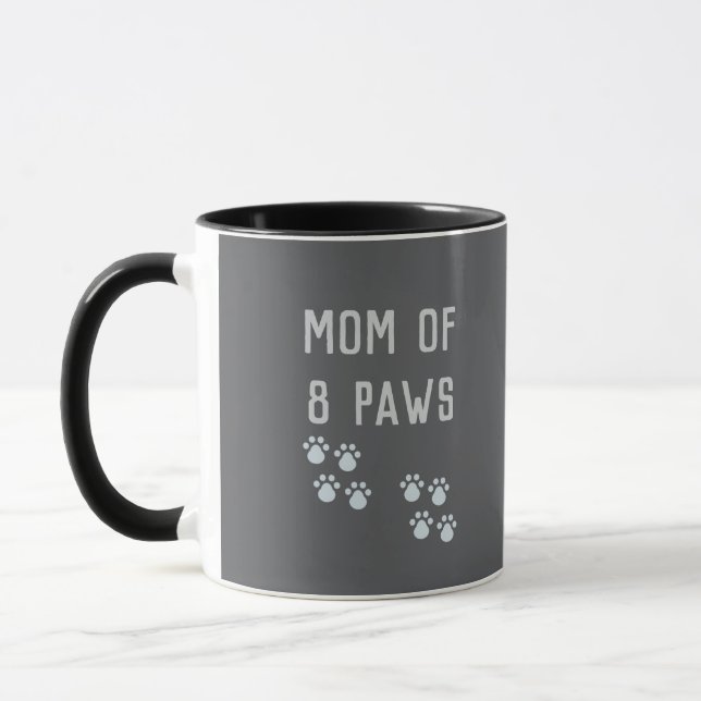 Mom of 8 paws mugg (Vänster)