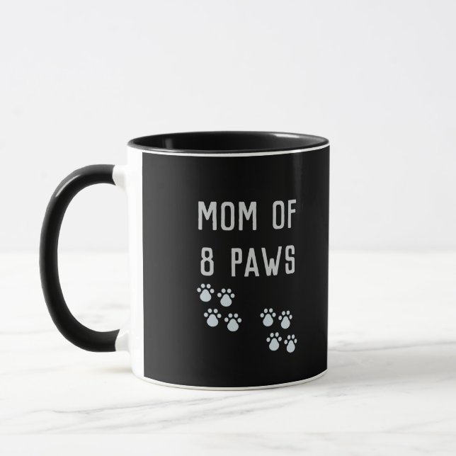 Mom of 8 paws mugg (Vänster)