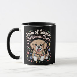 Mom of Golden Christmas Chaos Badge Mugg