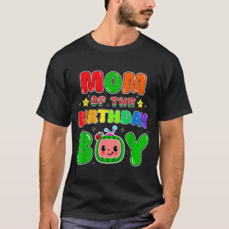 Mom Of The Birthday Boy Funny Melon Family Party M T Shirt