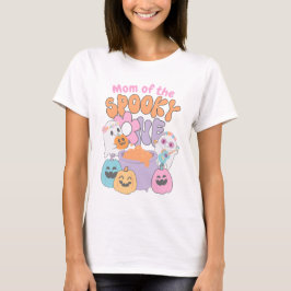 Mom of the Spooky One Hippie Halloween T Shirt