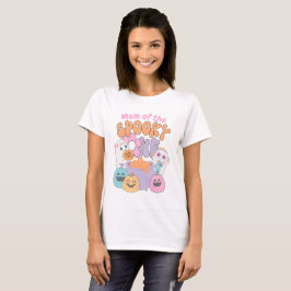 Mom of the Spooky One Hippie Halloween T Shirt