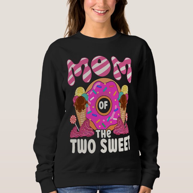 Mom Of The Two Sweet Kids Proud Mother Mothers Day T Shirt (Framsida)