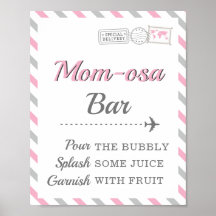 Mom-osa Mimosa Bar Dryck Resa Flygplan Party