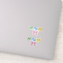 Mom Patchwork Mother's Day Die Cut Vinyl Stickers Klistermärken