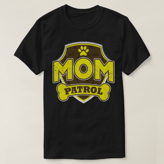 Mom Patrol Dog Premium  T Shirt (Design framsida)