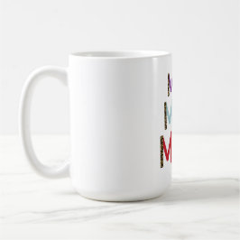 MOM Personalized Name Elegant White Kaffemugg