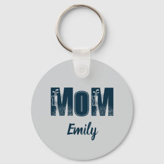 Mom Personalized name Nyckelring