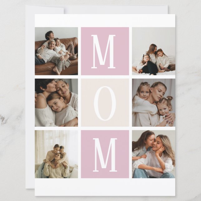 MOM Photo Collage Mother’s Day Card (Framsida)