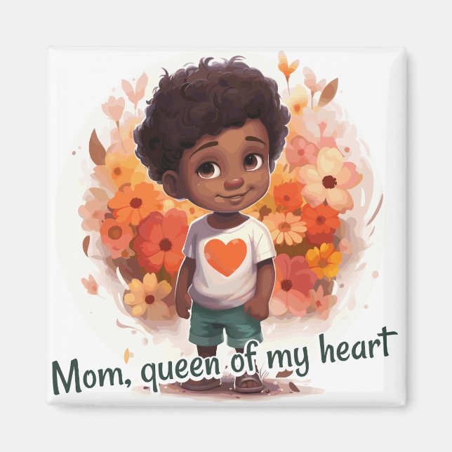 Mom, queen of my heart magnet (Framsidan)