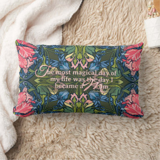 Mom Quote Art Nouveau Färgad Kudde